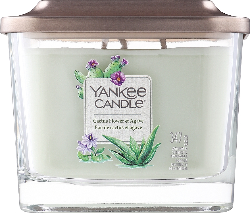 Yankee Candle Elevation Cactus Flower&Agave Scented Candle Makeup.uk