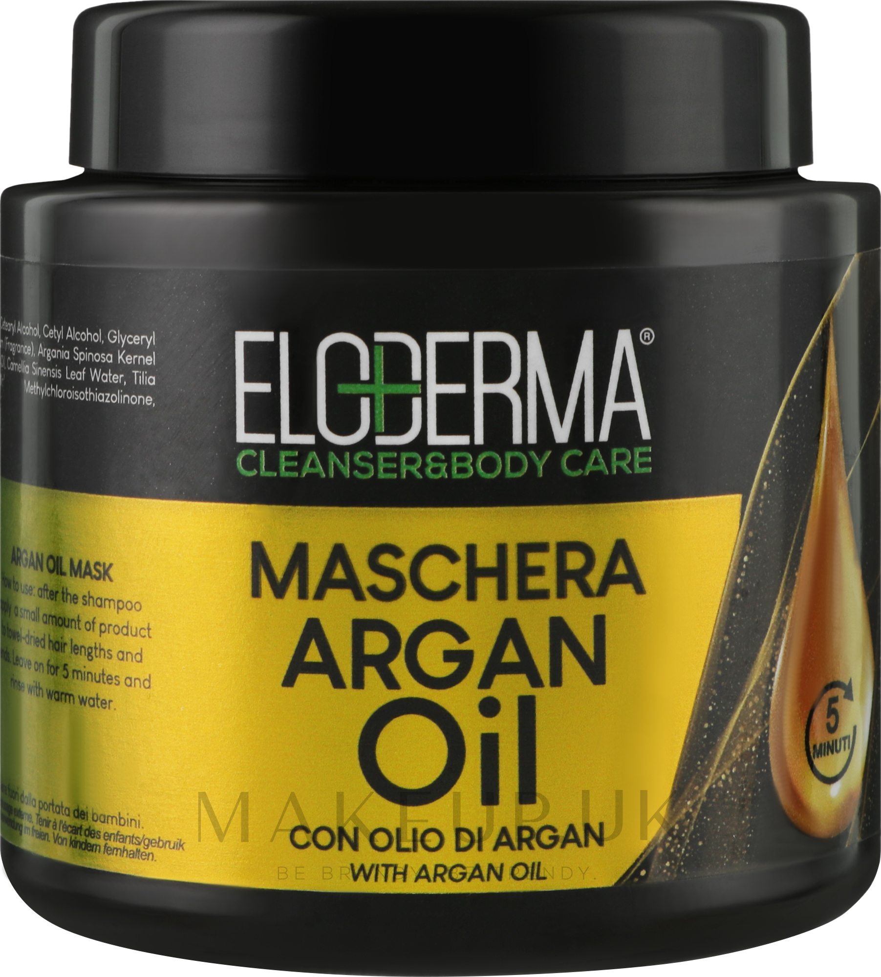 Eloderma Regenerating Mask With Argan Oil For Damaged Hair Repairing