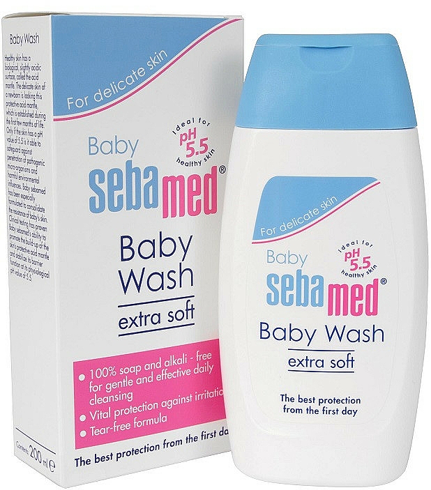 Sebamed Baby Wash Extra Soft Shower Gel Makeup.uk