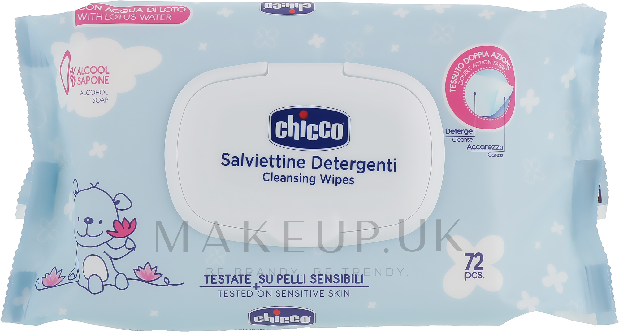 Chicco Baby Moment Soft Cleansing Wipes Soft Cleansing Wet Wipes, 72