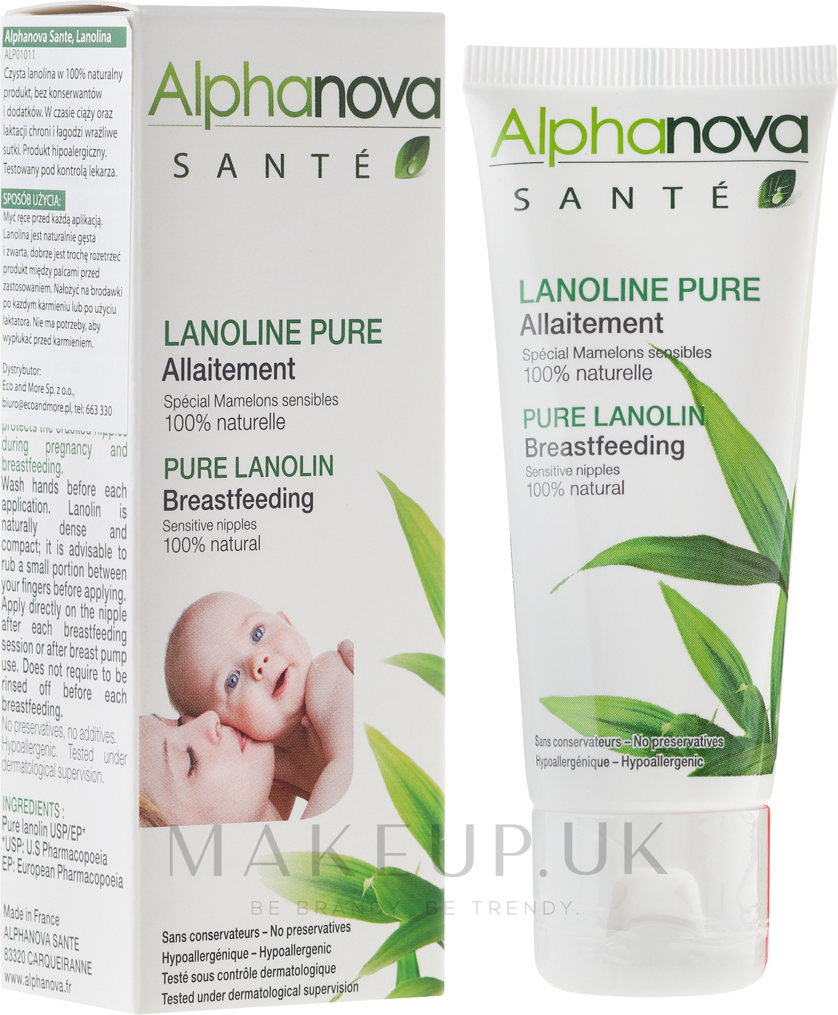Alphanova Sante Pure Lanolin Breastfeeding Lanolin Makeup.uk
