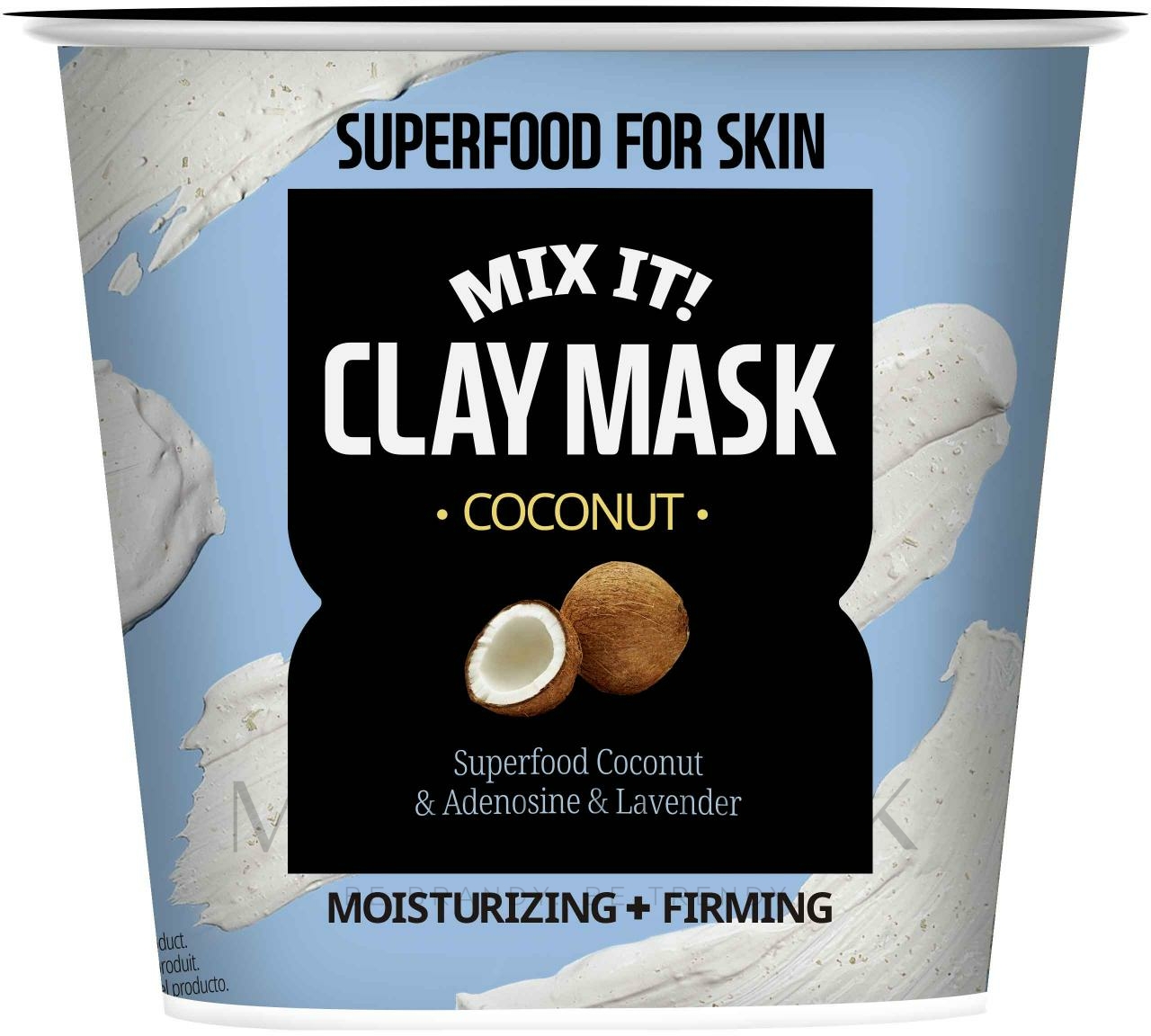 Moisturizing & Firming Clay Mask with Coconut Extract Superfood for