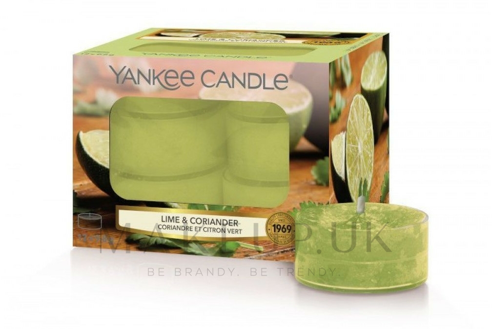 Yankee Candle Scented Tea Light Candles Lime & Coriander Tea Light