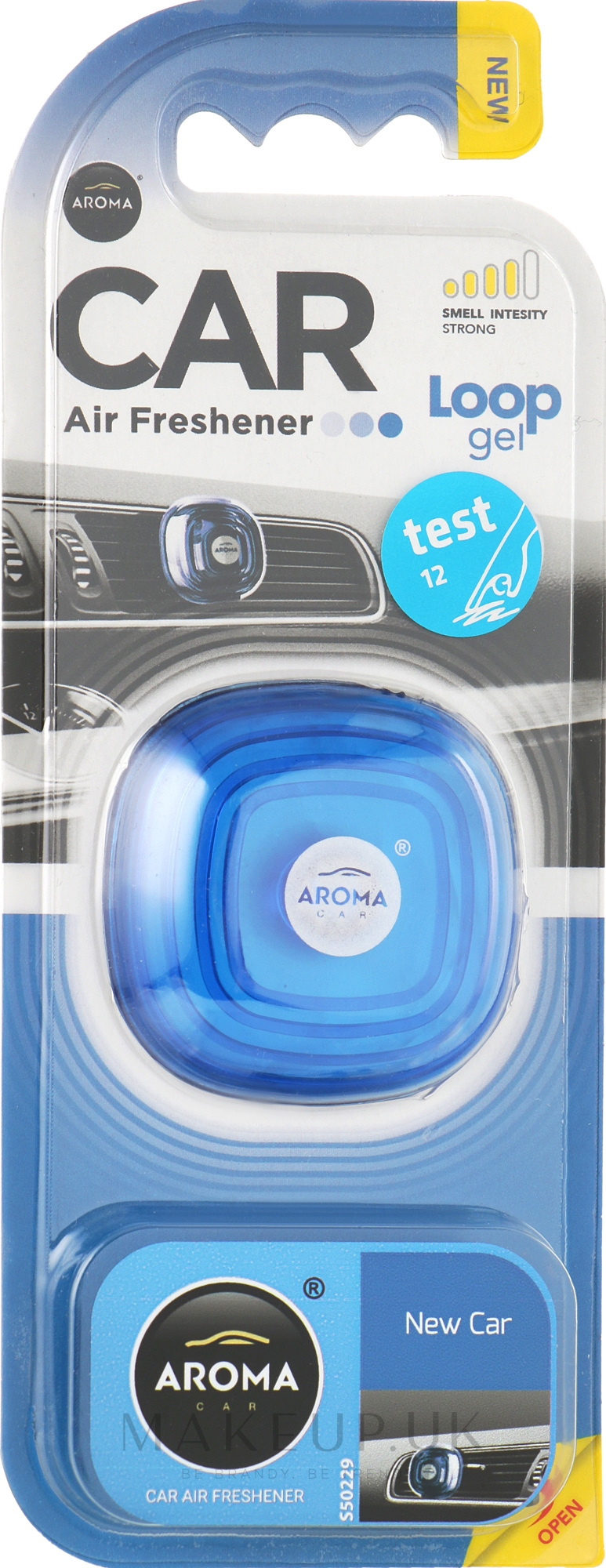 Aroma Car Loop Car Gel Fragrance 'New Car' Makeup.uk