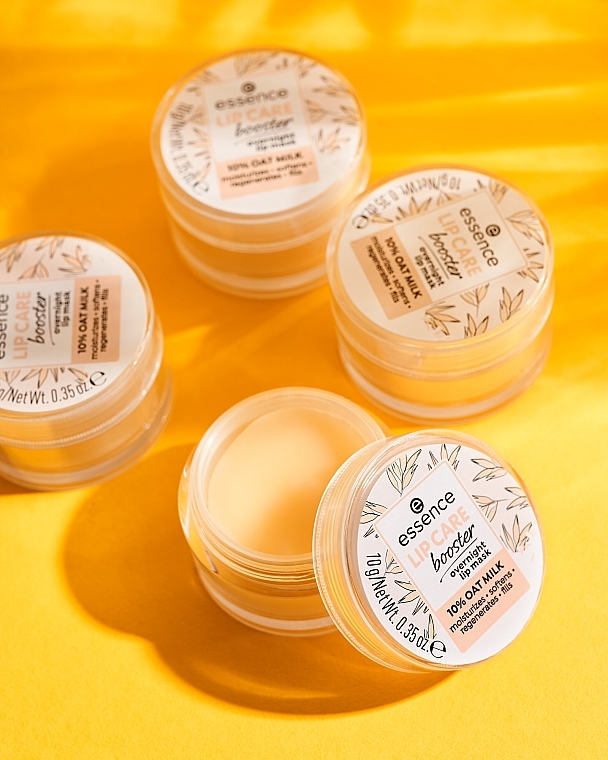 Lippenmaske für die Nacht mit Hafermilch Essence Lip Care Booster