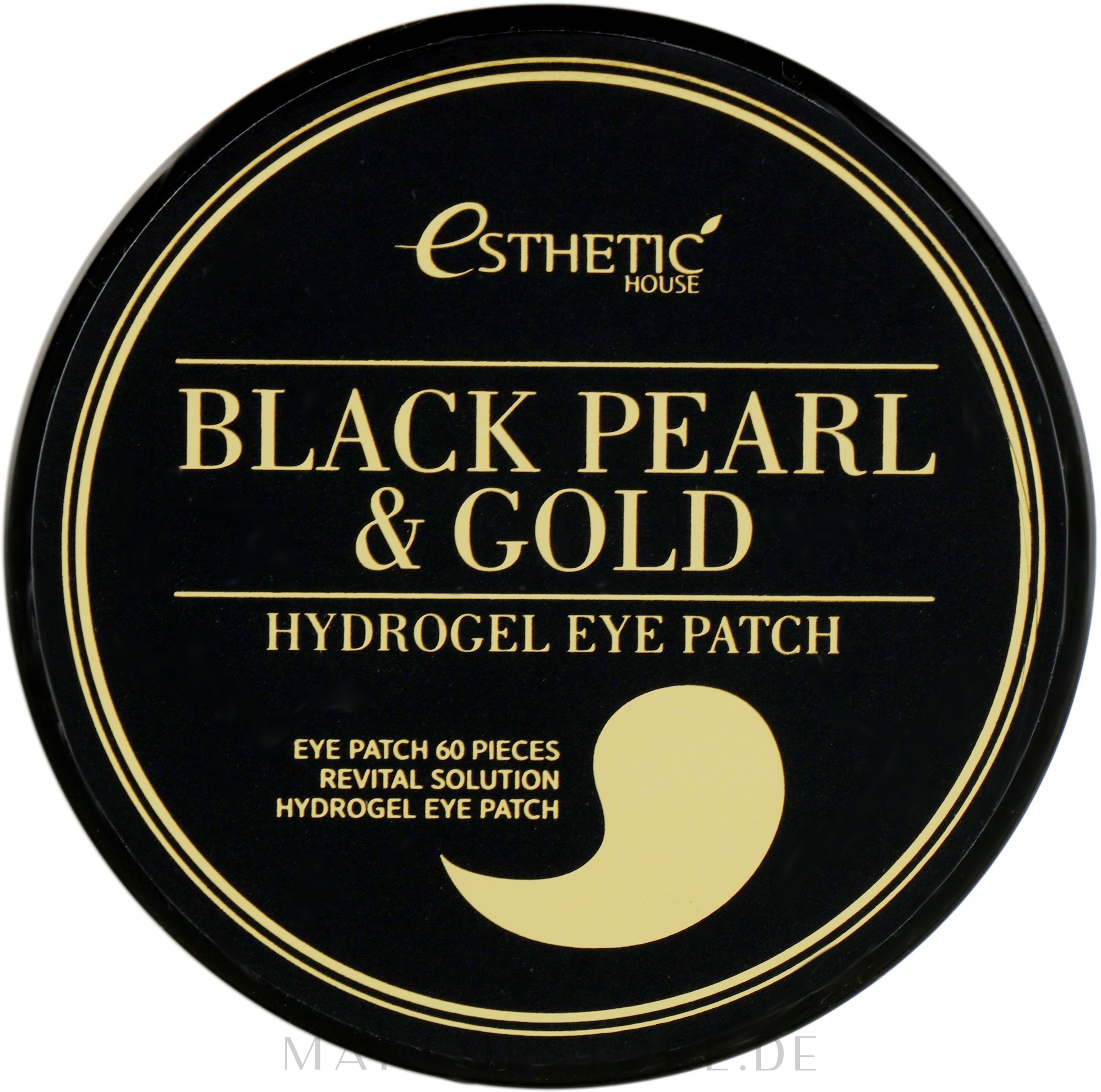 HydrogelAugenpatches mit schwarzem Perlen und Goldextrakt Esthetic