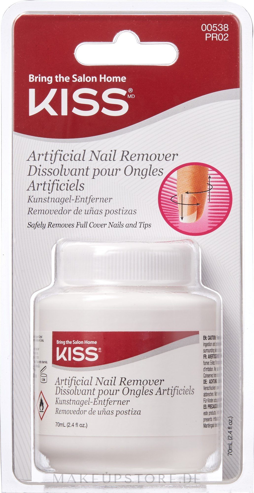 Kiss Artificial Nail Remover KunstnagelEntferner Makeupstore.de