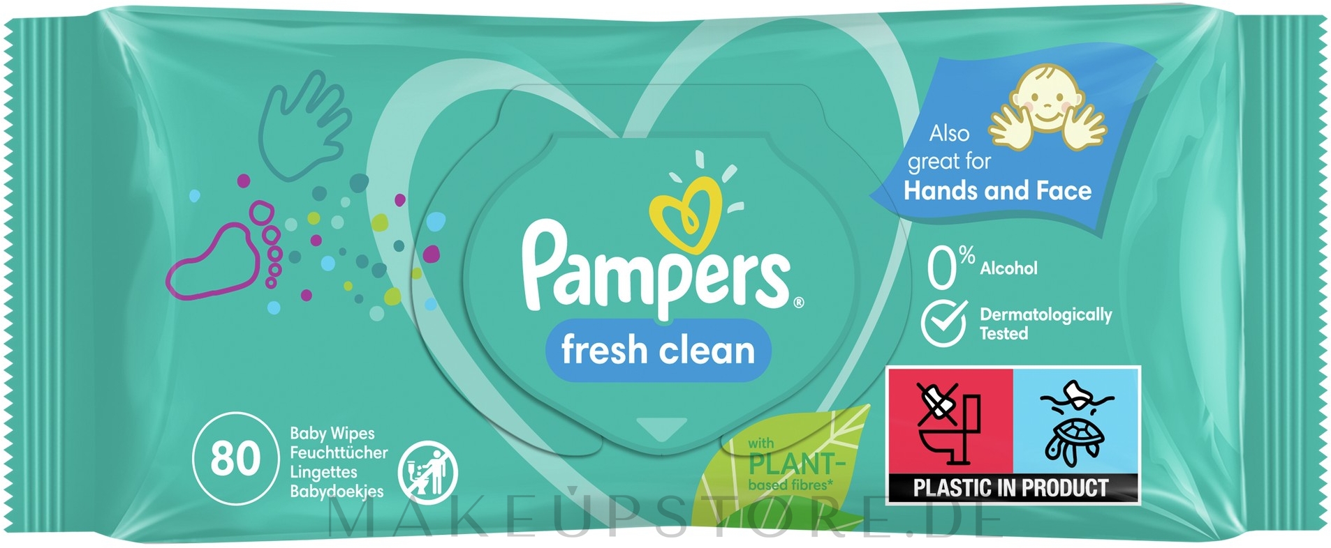 Pampers Feuchte Babytücher Fresh Clean 80 St. Makeupstore.de