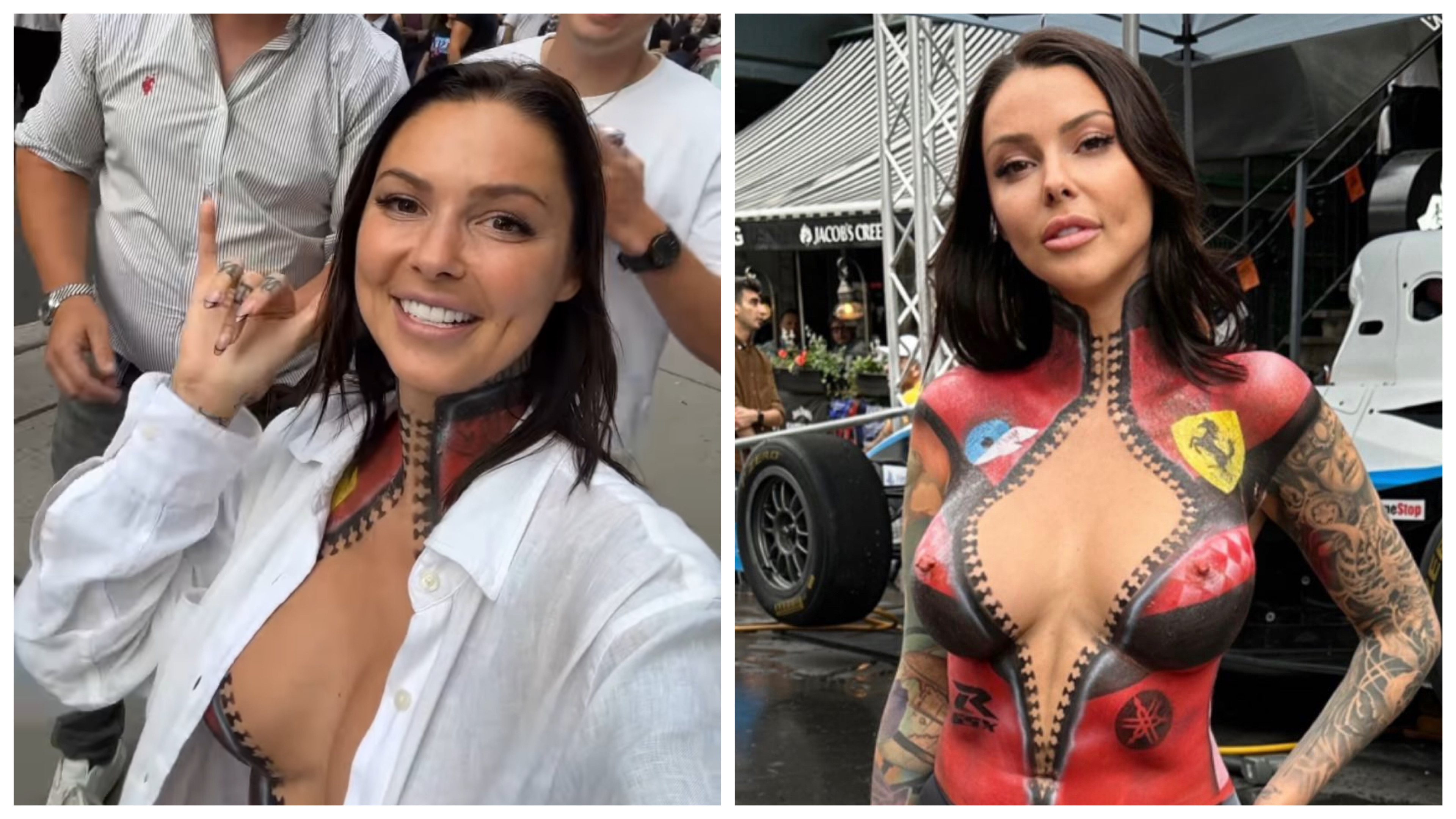 La provocante Hélène Boudreau se fait interpeller par la police