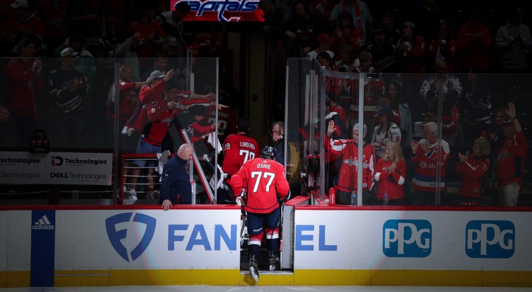 Dylan Strome leaked that Oshie battled through game 4 with broken hand