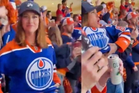 Oilers flasher girl reveals how her parents reacted to her viral moment