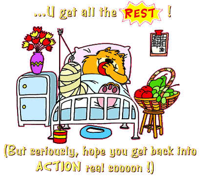 ...U get all the REST! (But seriosly, hope you get back i... :: Get Well :: MyNiceProfile.com