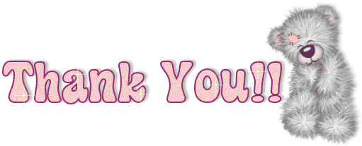 Thank You Glitter Words