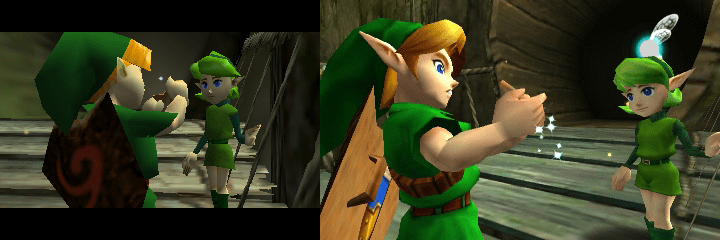 Yes, Zelda Ocarina of Time 3D looks much better than the N64 original