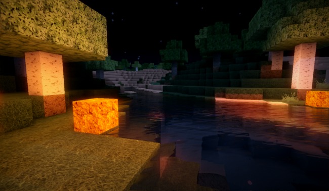 Minecraft mod adds realistic lighting, water Neoseeker