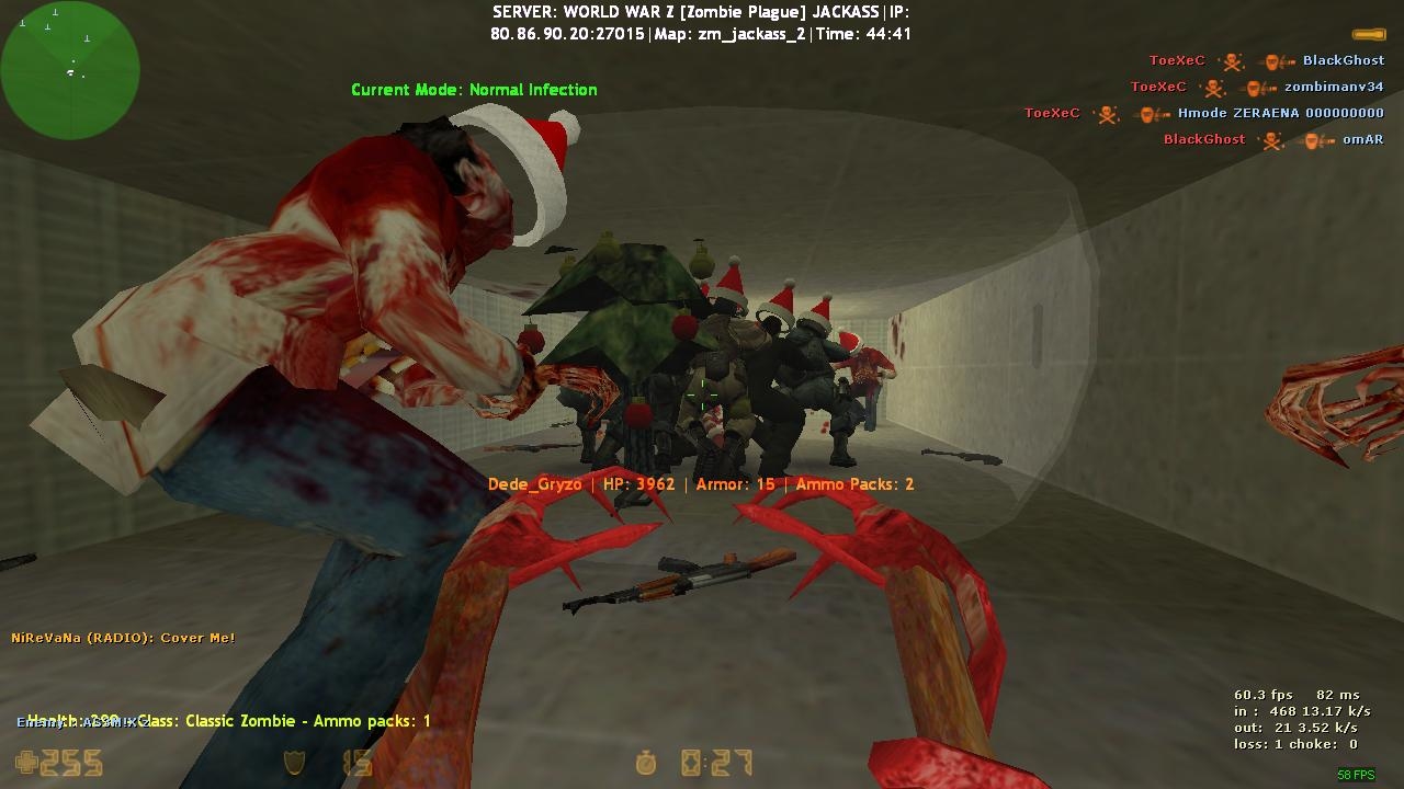 Cs 1.6 Perfect Zombie Plague Server (lasermine,12 zombie class, new