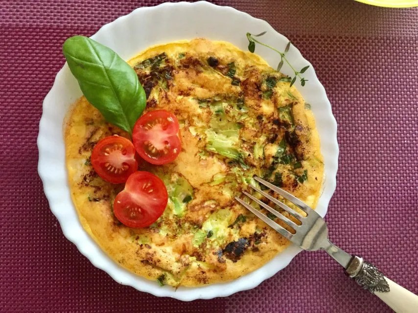 Рецепт самого вкусного омлета с кабачками