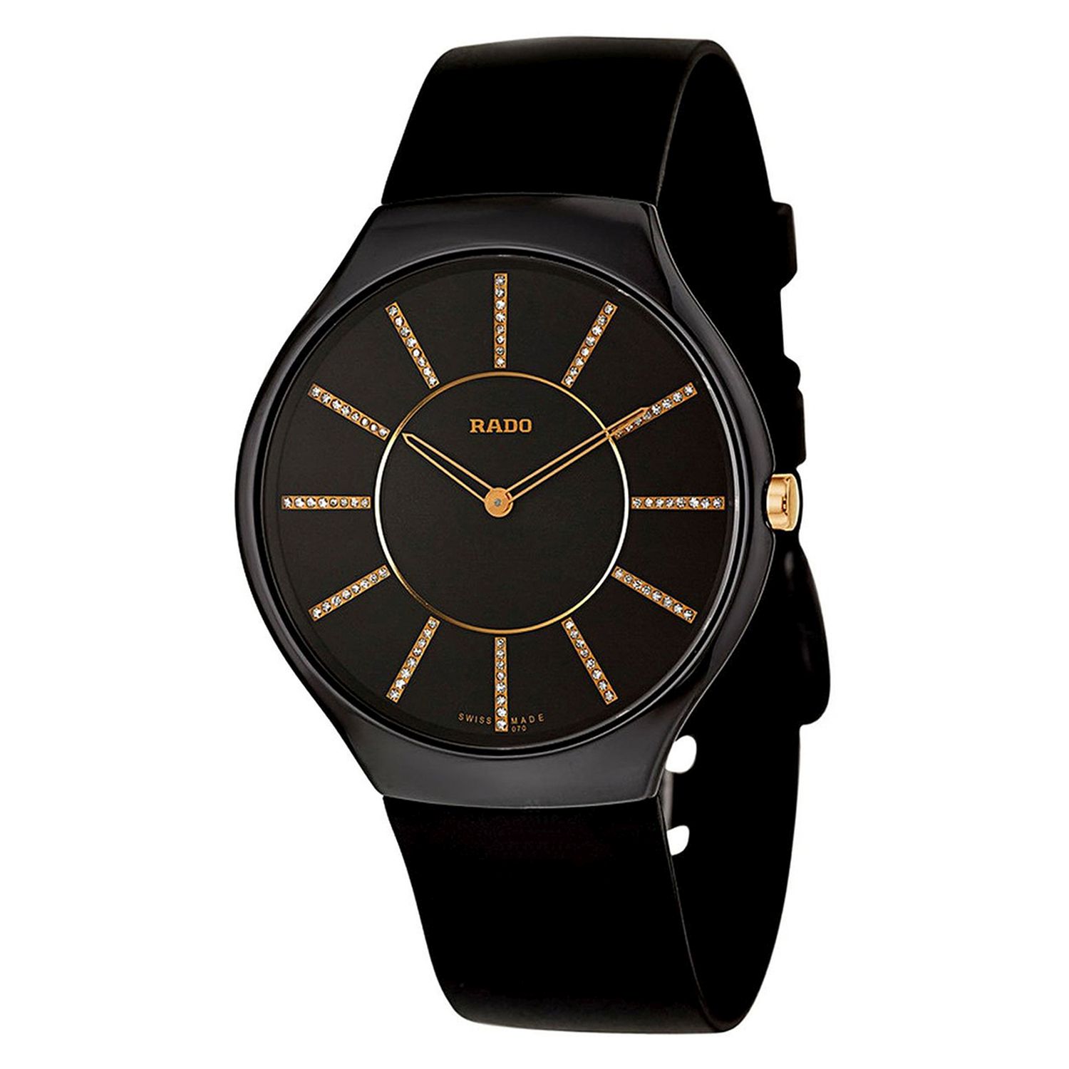 Rado R27741709 Mens True Ceramic Black Quartz Watch