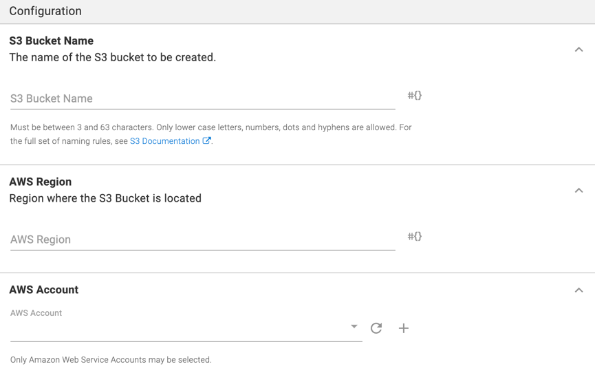 Amazon S3 Create Bucket Octopus Deploy