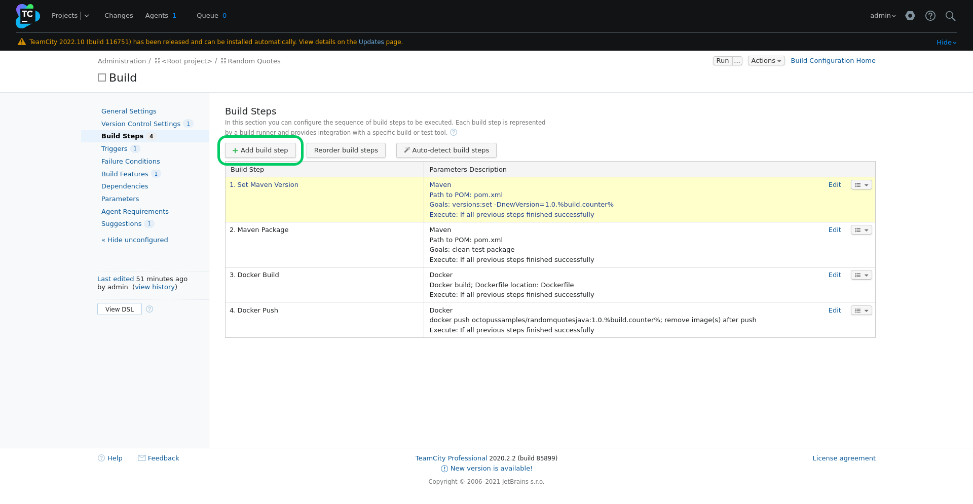Deploy a Java application to using Octopus, TeamCity, and