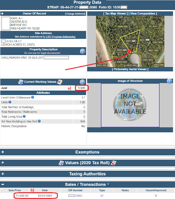 Tax Deed bei Auktion mitbieten Anleitung mit Bildern