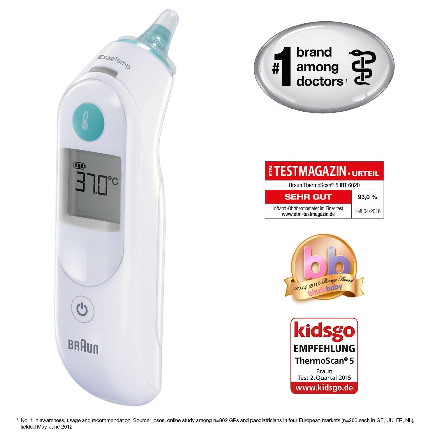Braun Ohr-Fieberthermometer »ThermoScan 5 IRT6020« | OTTO