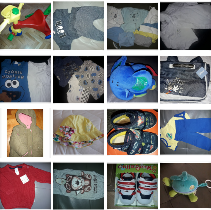 Oprema i odeca za bebe razmena, prodaja ili poklon (grupna Ana