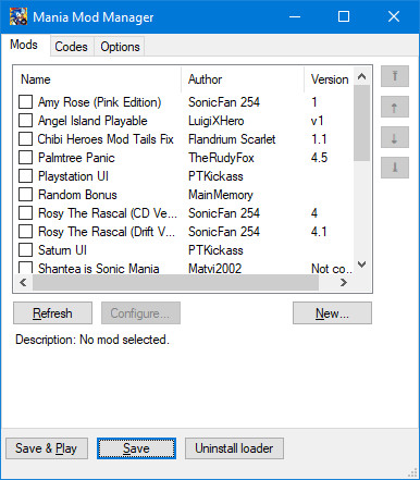 Sonic Mania Mania Mod Manager \ Loader
