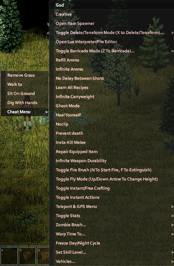 Project Zomboid Cheat (Cheat Menu 2.9.1) —