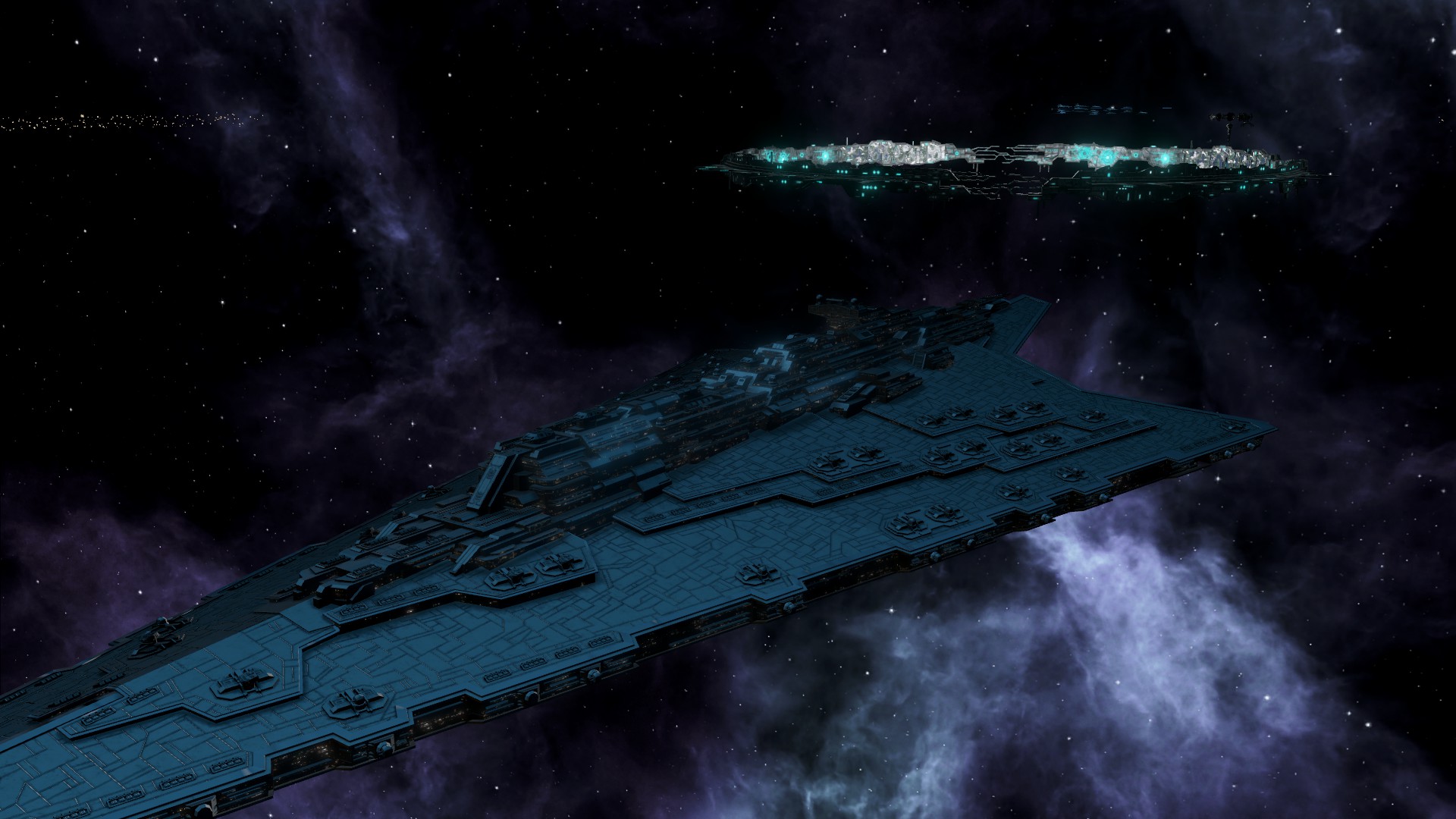 Скачать Stellaris "Star Wars Empire Ships" Геймплей