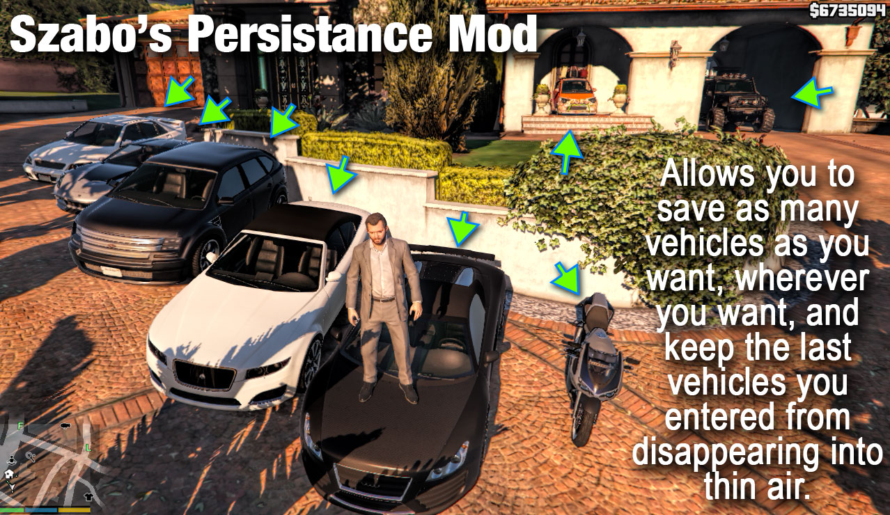 Grand Theft Auto 5 "Persistance Mod [Сохранение своих