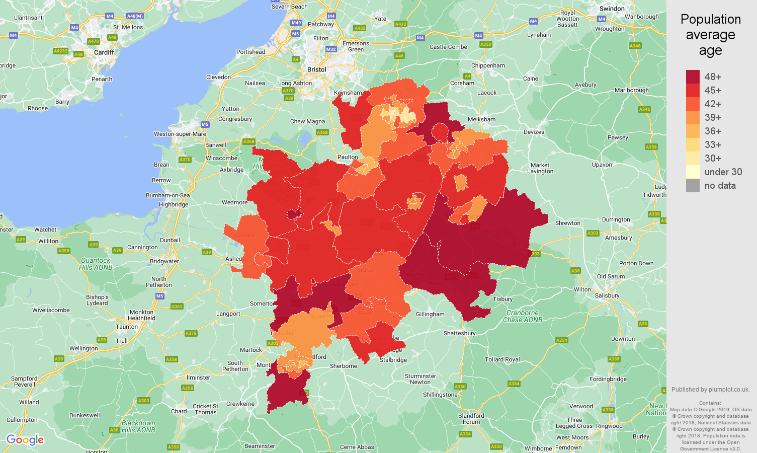 Bath population stats in maps and graphs.