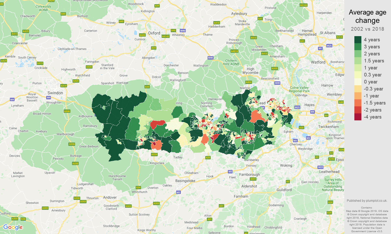 Berkshire population growth rates.
