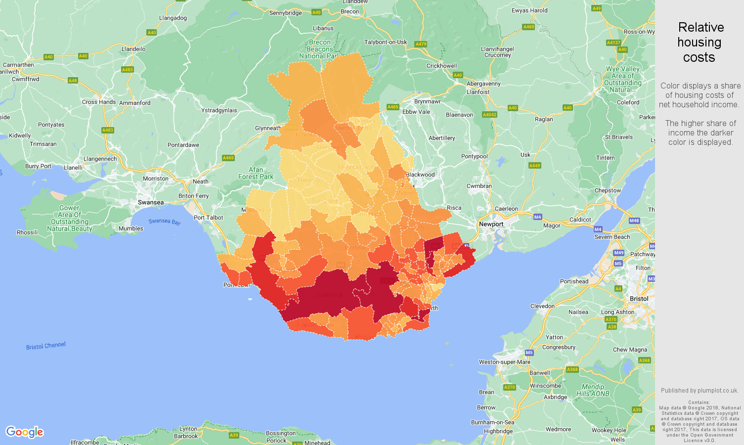 Cardiff Average salary and unemployment rates in graphs and numbers.
