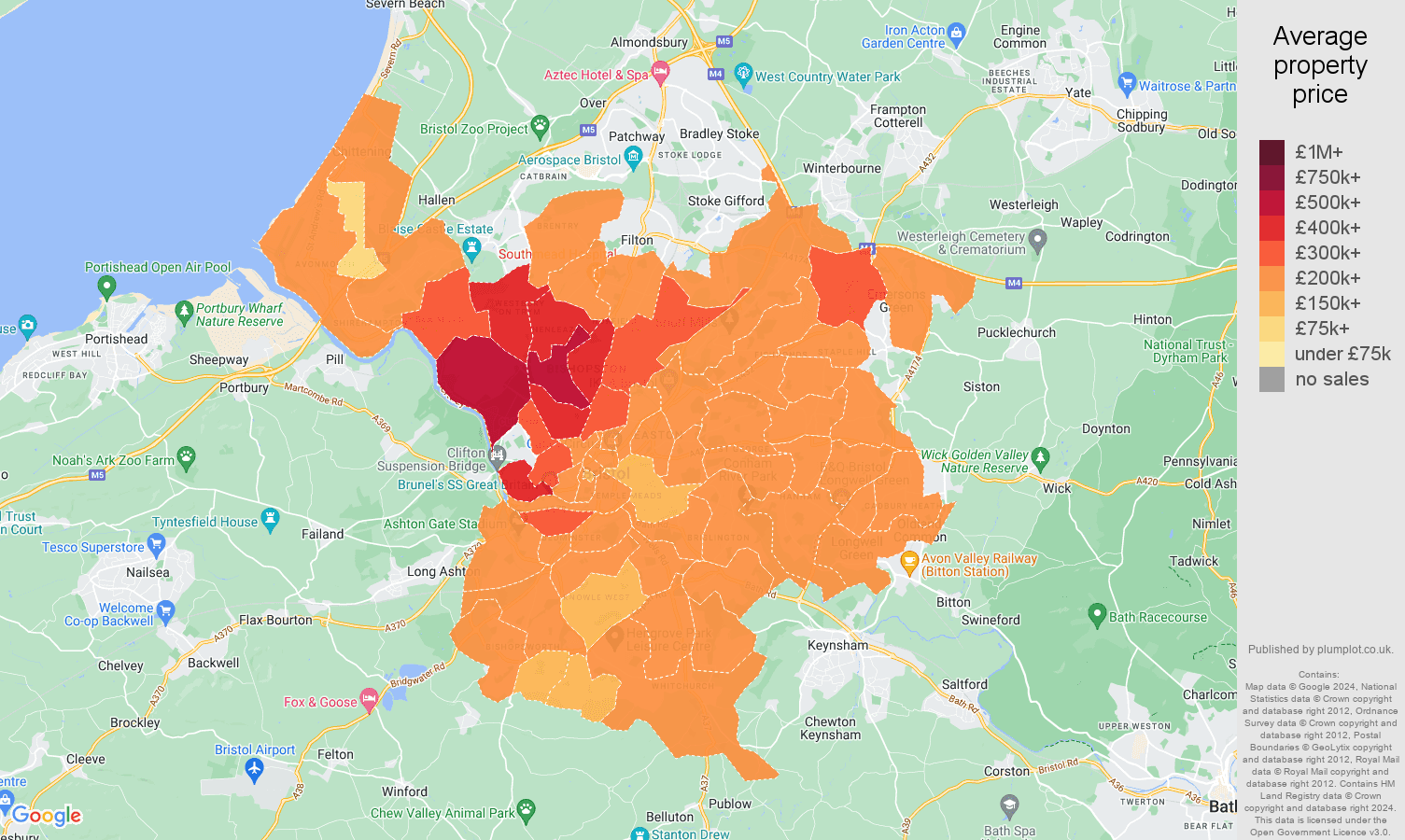 Bristol house prices in maps and graphs.