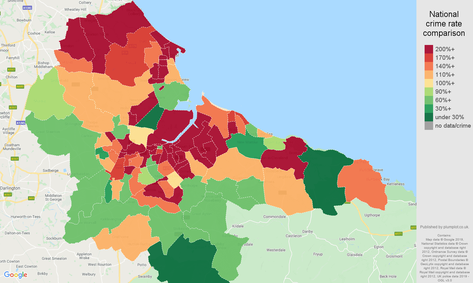 Cleveland other crime statistics in maps and graphs.