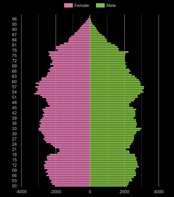 Dudley population stats in maps and graphs.