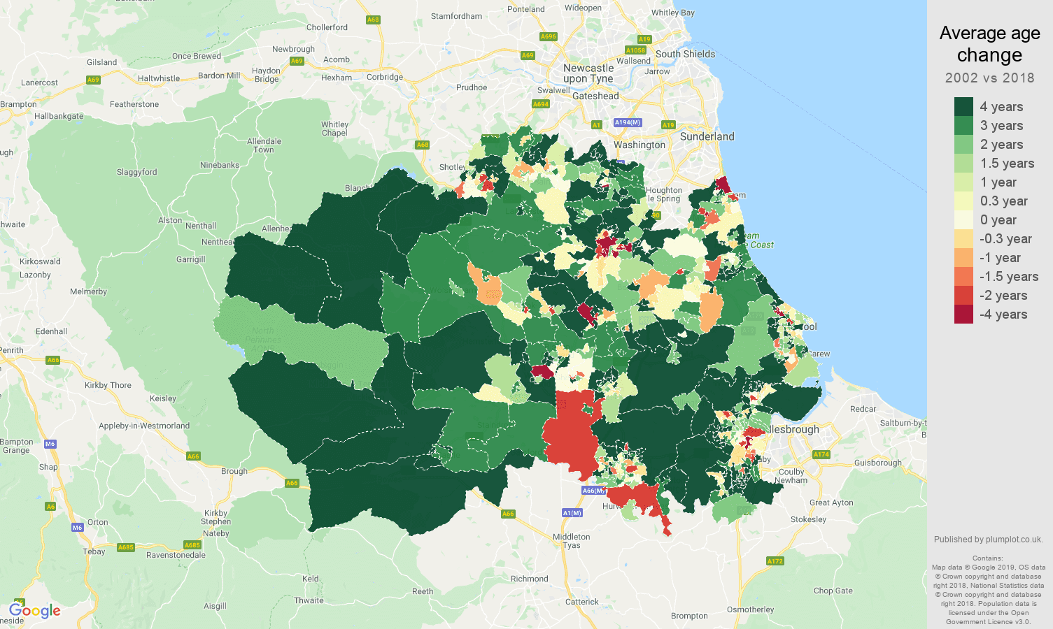 Durhamcounty population growth rates.