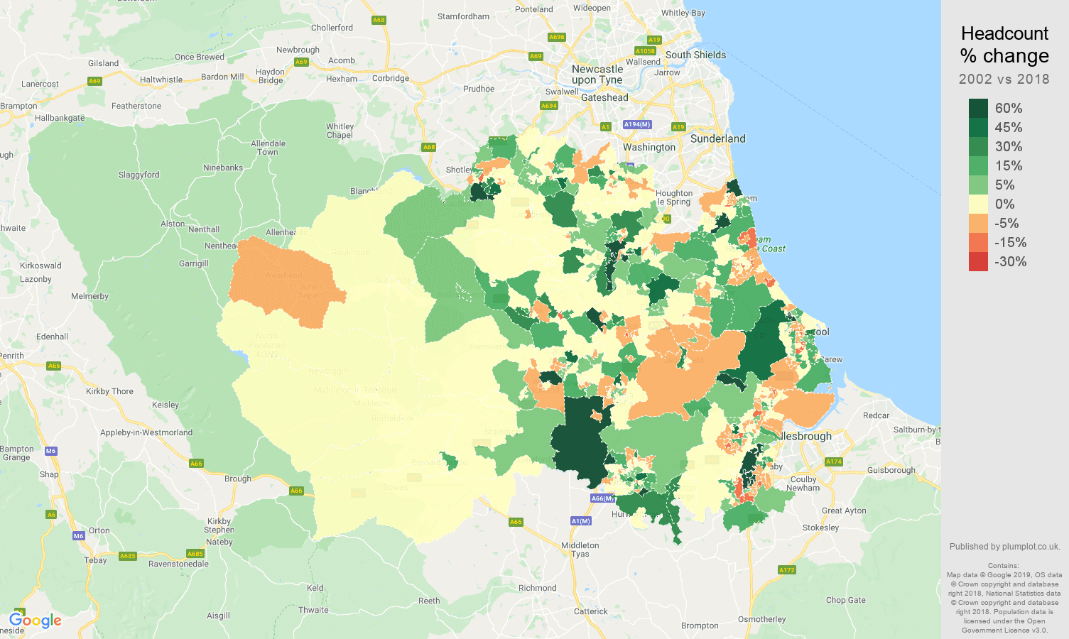Durhamcounty population growth rates.