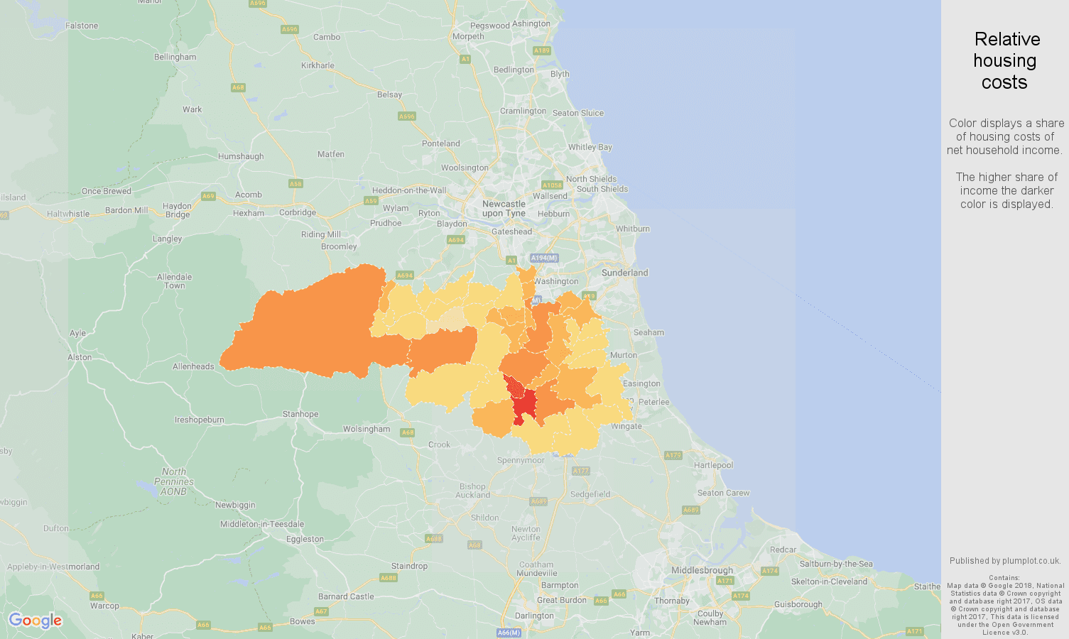 Durham Average salary and unemployment rates in graphs and numbers.