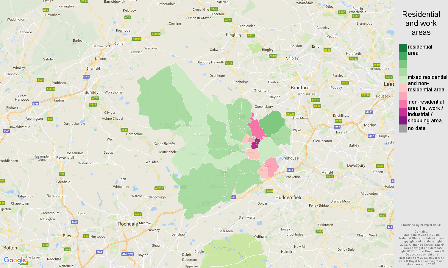 Halifax population stats in maps and graphs.