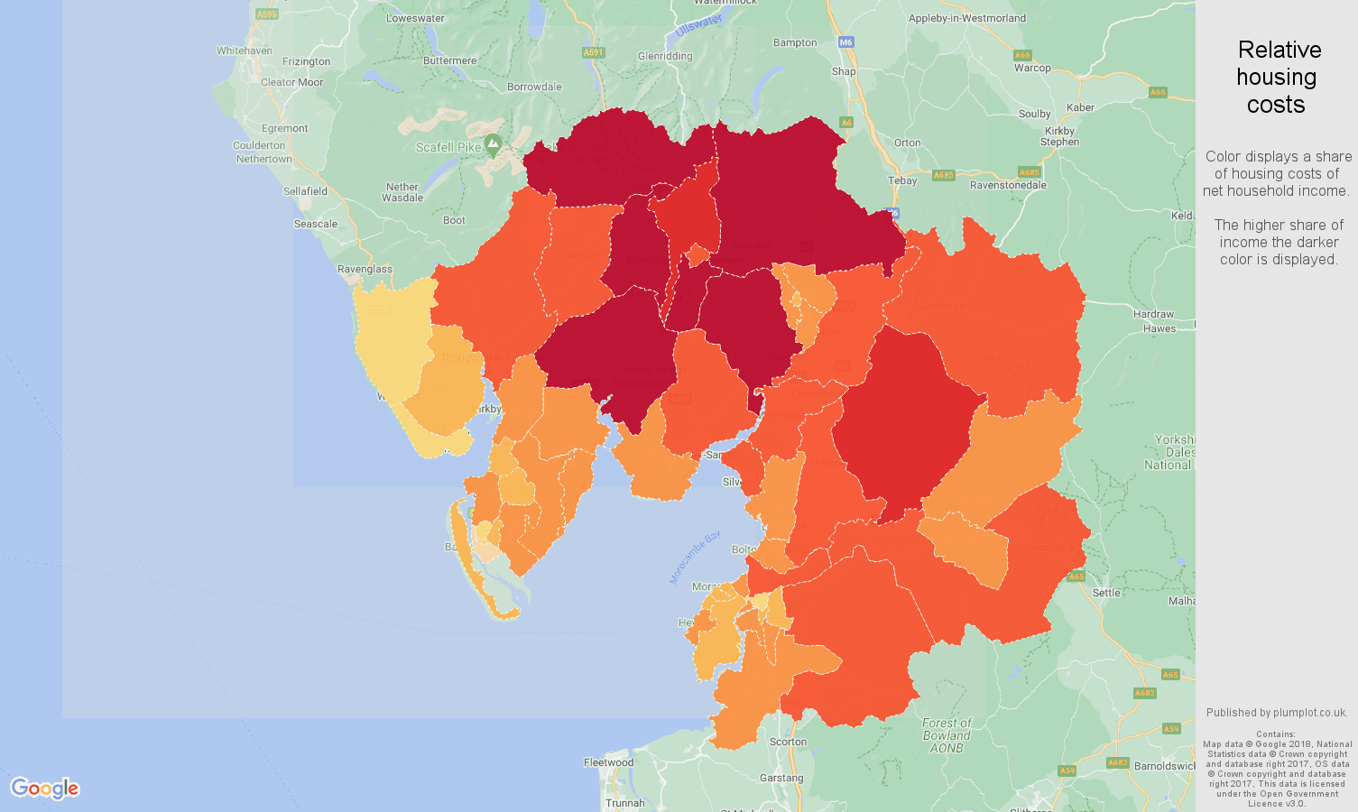 Lancaster Average salary and unemployment rates in graphs and numbers.