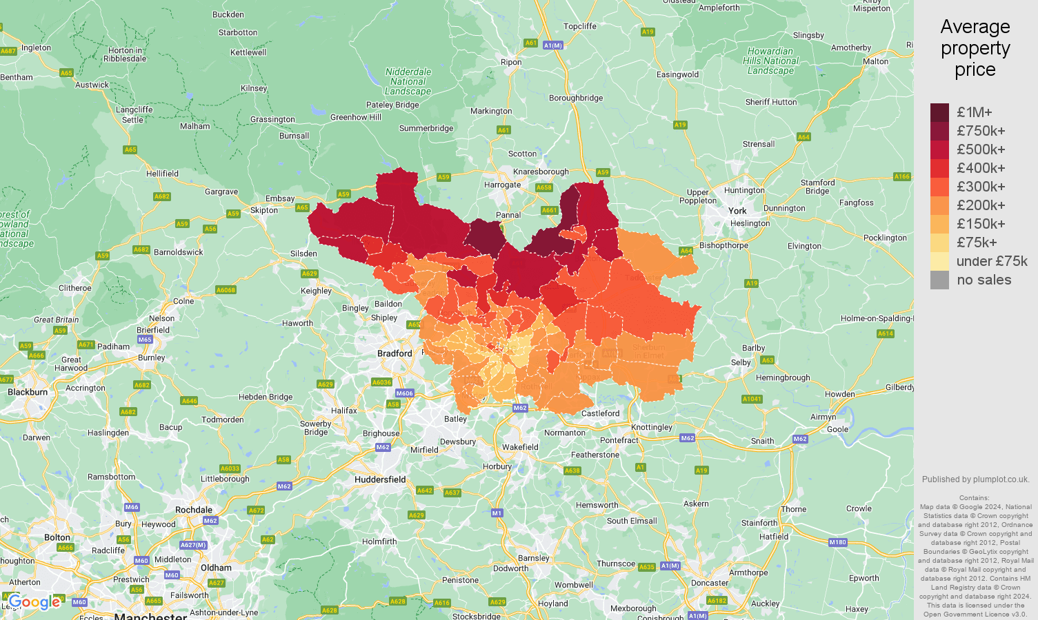 Leeds house prices in maps and graphs.