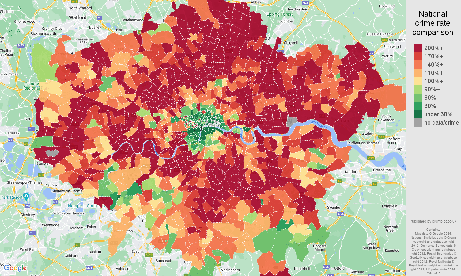London Crime Rate Per 1000 Hot Sale