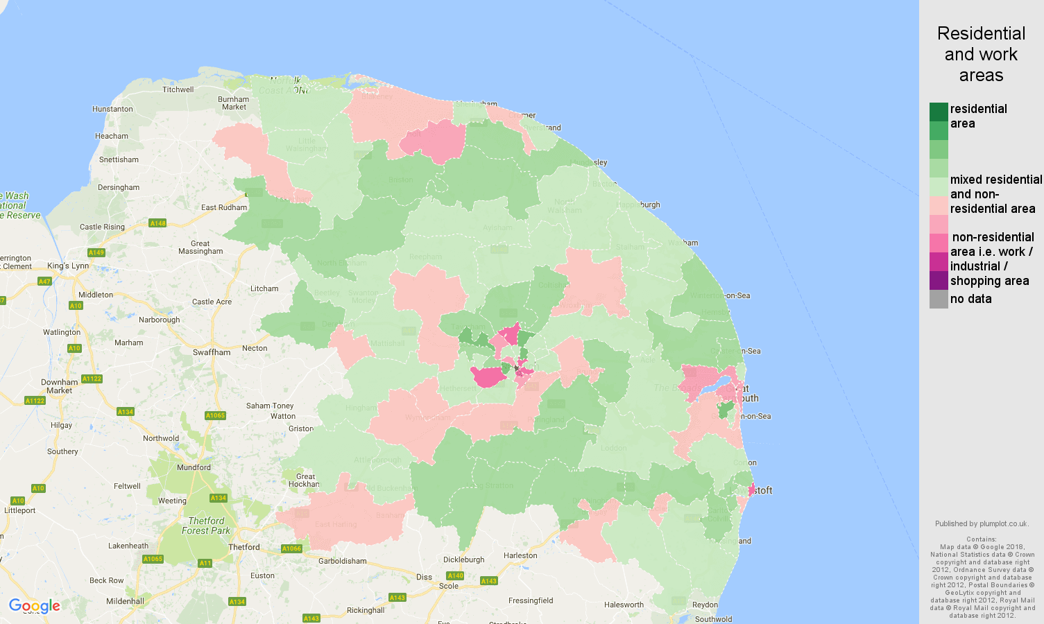 Norwich population stats in maps and graphs.