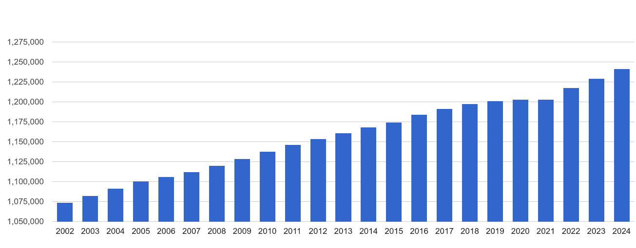 Nottingham population stats in maps and graphs.
