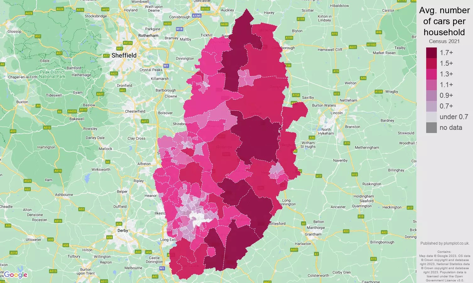 Nottinghamshire Census 2021.