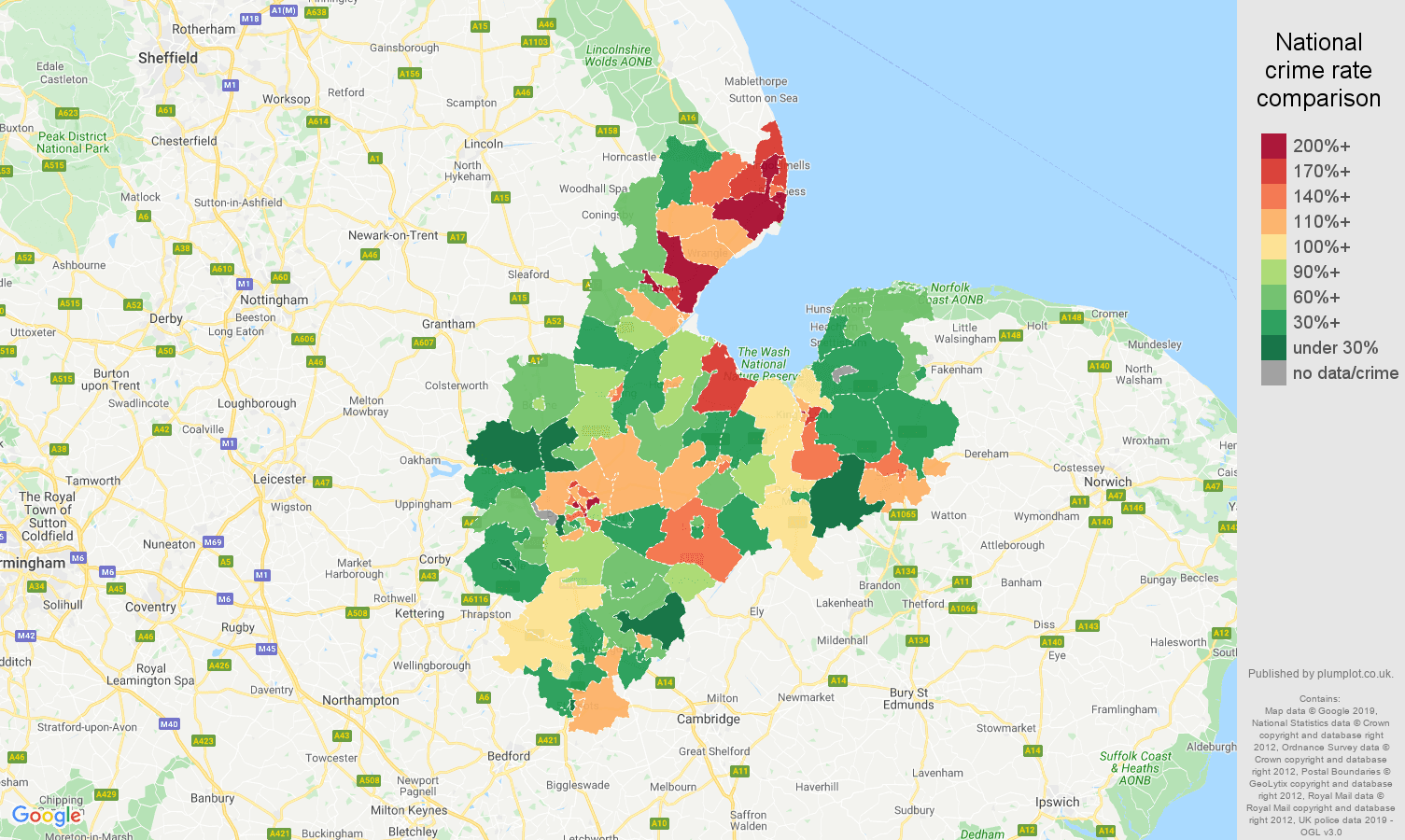 Peterborough other crime statistics in maps and graphs.