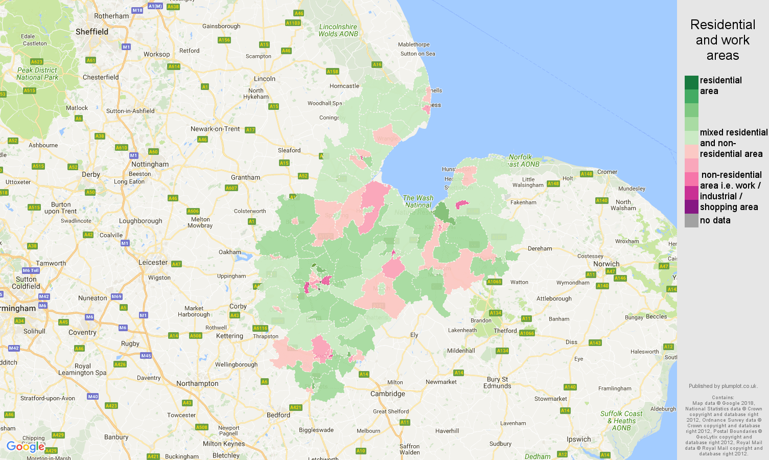 Peterborough population stats in maps and graphs.