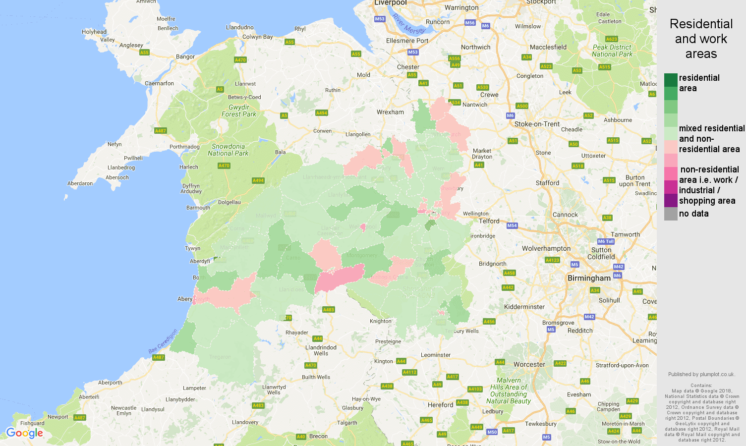 Shrewsbury population stats in maps and graphs.